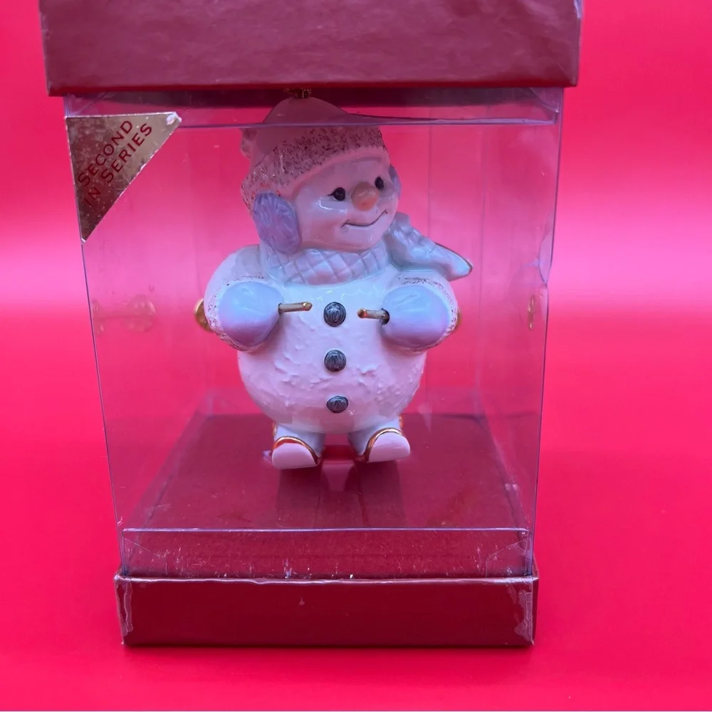 LENOX Snowman on Skis Ornament - Picture 5 of 9